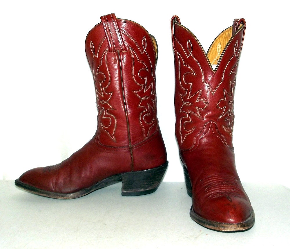Womens 8 C Vintage Cowboy Boots Hondo Boho Western Cowgirl