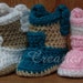 CROCHET PATTERN Single Strand Cowboy Cowgirl boots booties