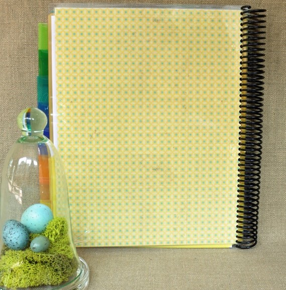 Spiral Bound Pocket Folder Organizer Book by LOLUdesigns on Etsy