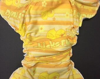 MMamaBear One Size Fitted Cloth T-shirt Diaper - Chicks Rule