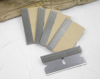 4 Single Edged Razor blades for crafters to cut, chop, slice, dice, scrape, and trim any clay, wood, or plastic