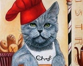Custom Cat Portraits Art Prints and Cats in Clothes Paintings from Original Painting Chef Roberto by k Madison Moore Custom Cat Portraits Art Prints and Cats in Clothes Paintings from Original Painting Chef Roberto by k Madison Moore