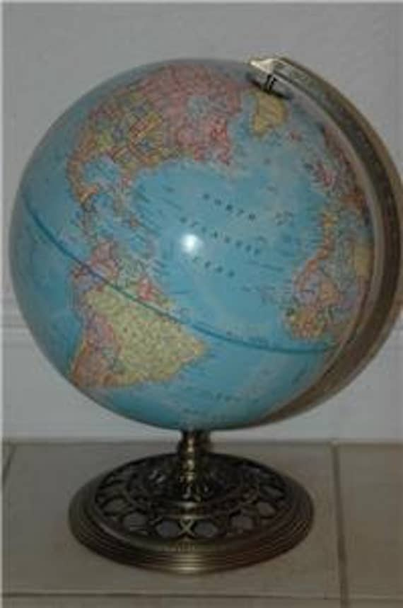 Vintage A Quality Globe By George F. Cram By JimKatsPerfectFind