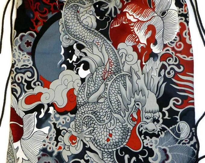 Tatsu dragon by Alexander Henry: Backpack/tote