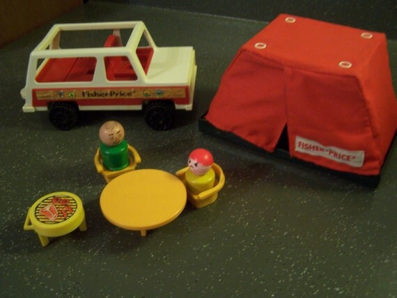 fisher price camping set vintage