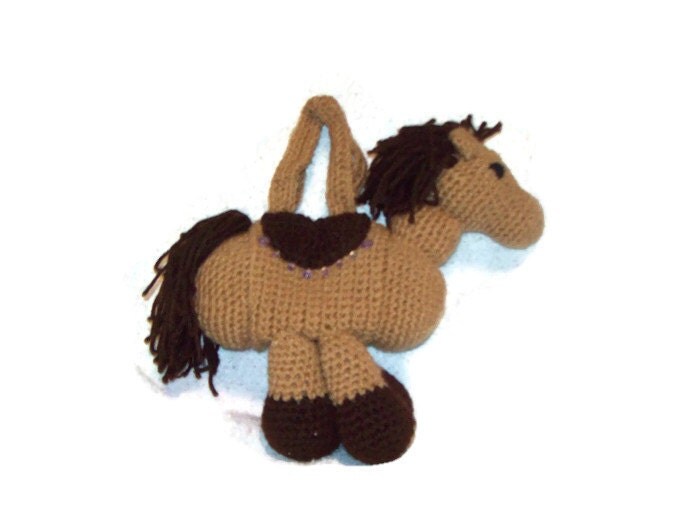 plush horse purse