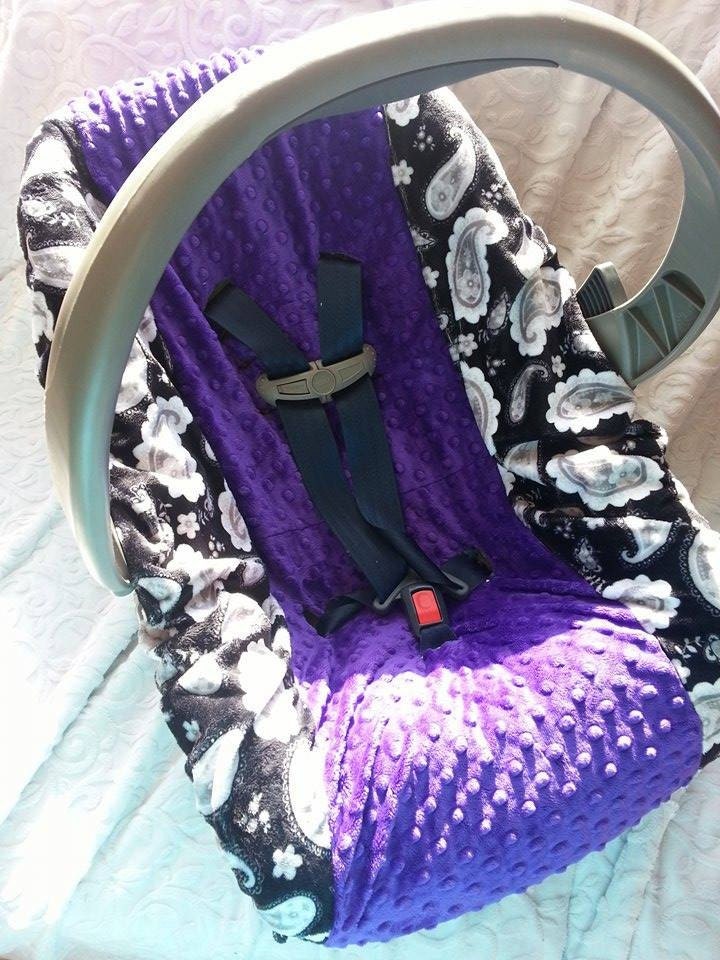 Car seat cover Car seat minky slip cover by KnuffelStuff on Etsy