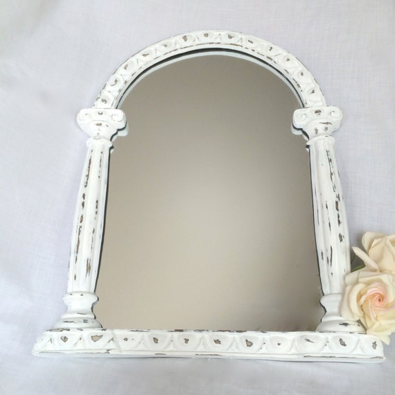 reservedwhite mirror distressed ornate shabby chic mirror reservedwhite mirror distressed ornate shabby chic mirror