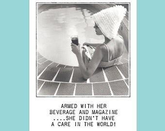 Kitschy Quotes for Women Note Card Set - Girlfriend Note Cards - Women Friends - Vintage Friendship Cards - Fun Sayings Cards for Girls