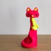 Neon Cat Figurine by Bonjour Poupette