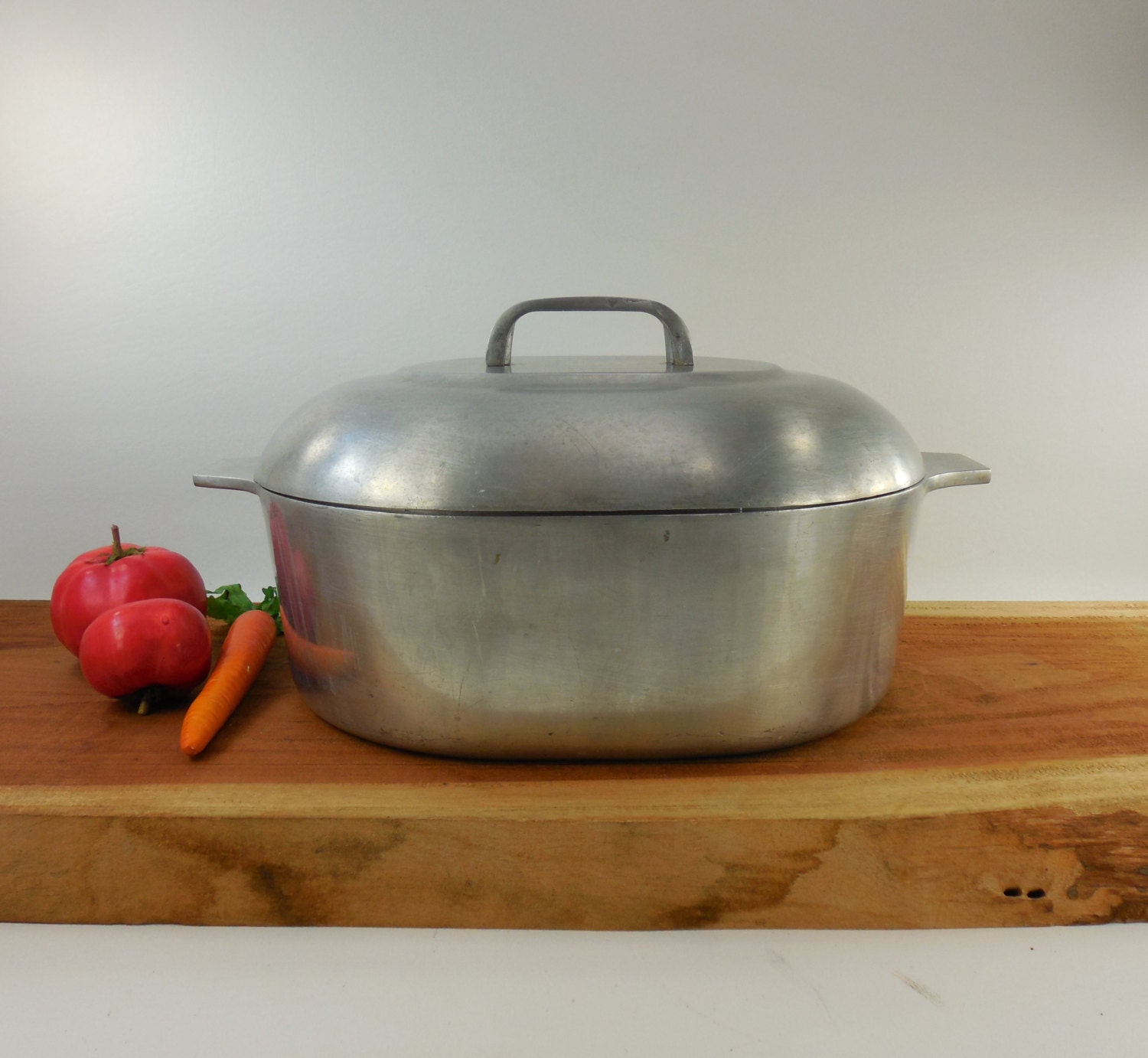 Forever Cookware 8 Quart Oval Roaster Pot Lid Aluminum New