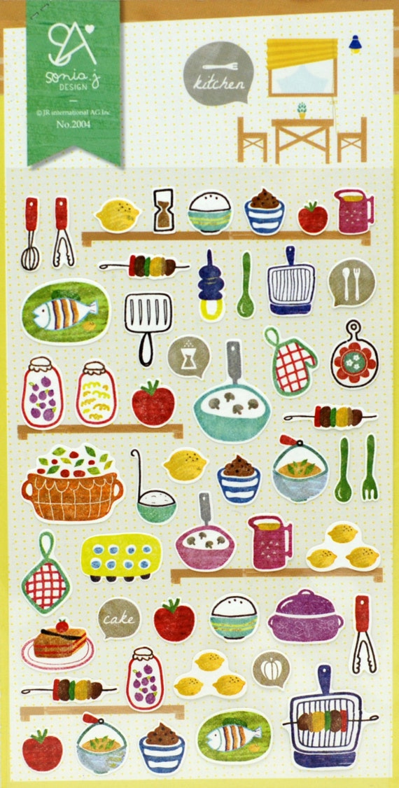 Kitchen Stickers Scrapbooking Stickers Planner Stickers Erin   Il 570xN.785687884 2lb5 