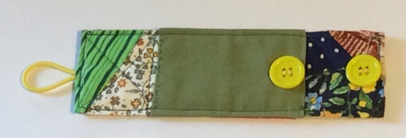 Crazy Quilt Pattern Quilted Fitness Band Adjustable length Another client but i finished into a quilt for her