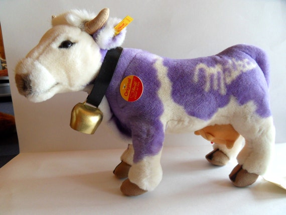 steiff cow with bell