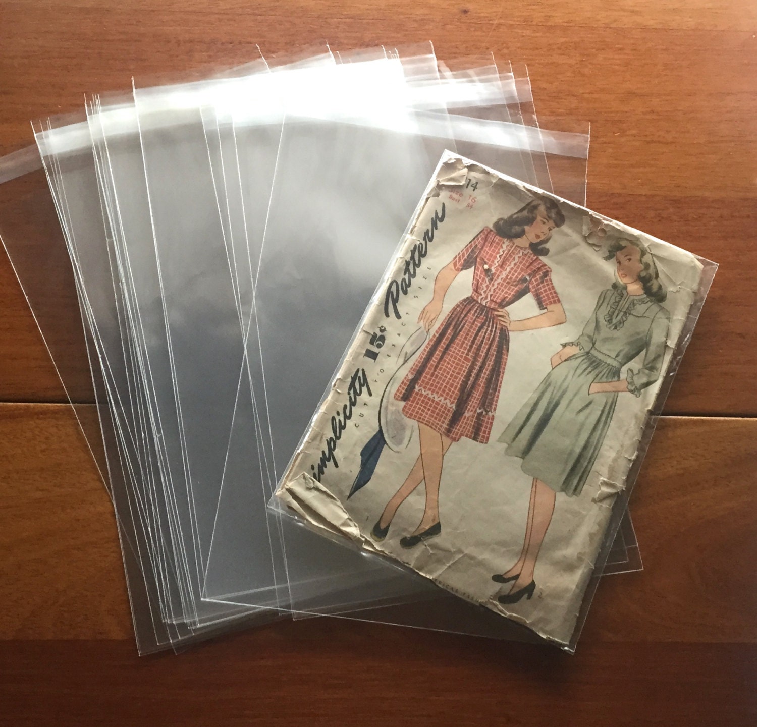 100 Acid Free Protective Envelopes for Sewing Patterns