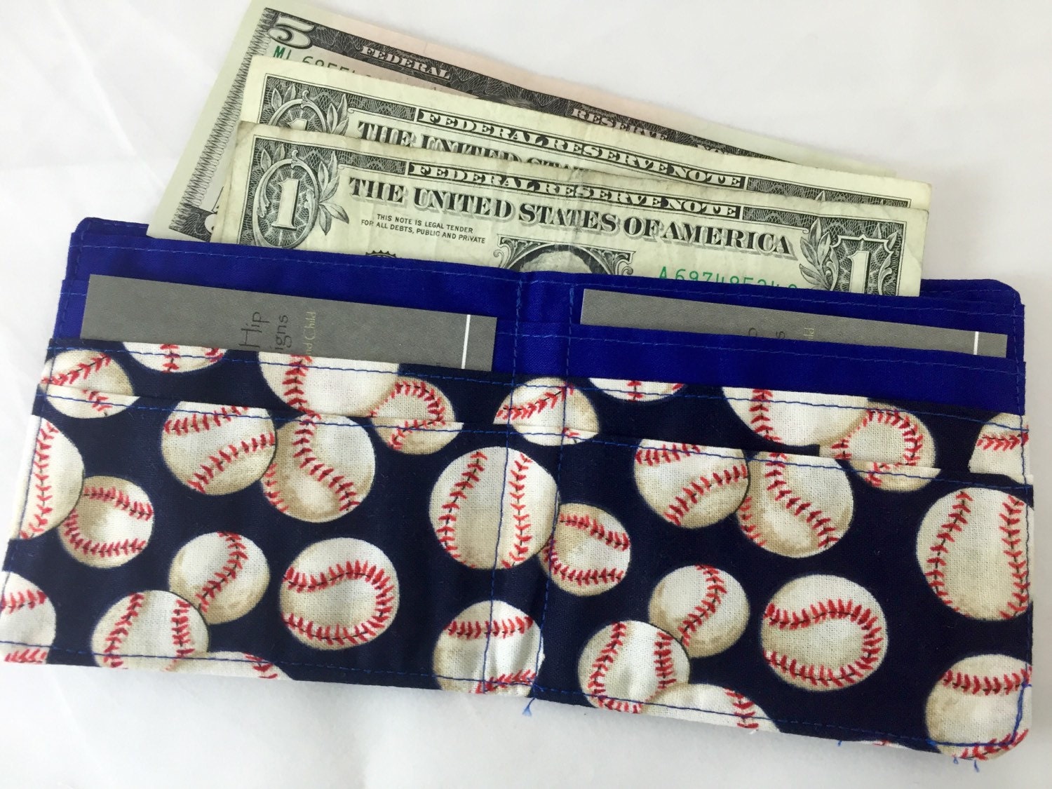 Billfold Mens Wallet Boys Wallet Kids Wallet Baseball Sports