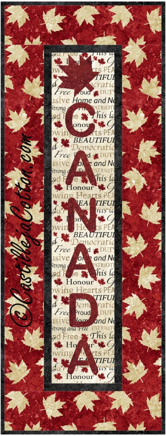 Canada Panel Wall Quilt ePattern 48161 Canada wall quilt