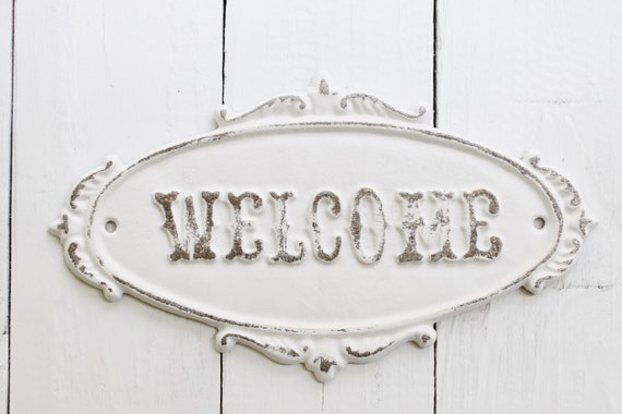 Metal Welcome Signs Wall Decor