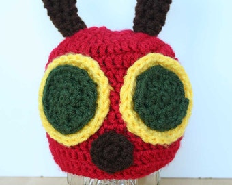 Caterpillar Hat, toddler halloween costume, crochet photo prop, hungry caterpillar, crochet animal hat, crochet boy hat, crochet toddler hat