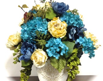 REQUEST CUSTOM ORDERS for Silk Floral Arrangements Floral Centerpiece - All sizes, styles etc. Price will vary! 95.00 and up!
