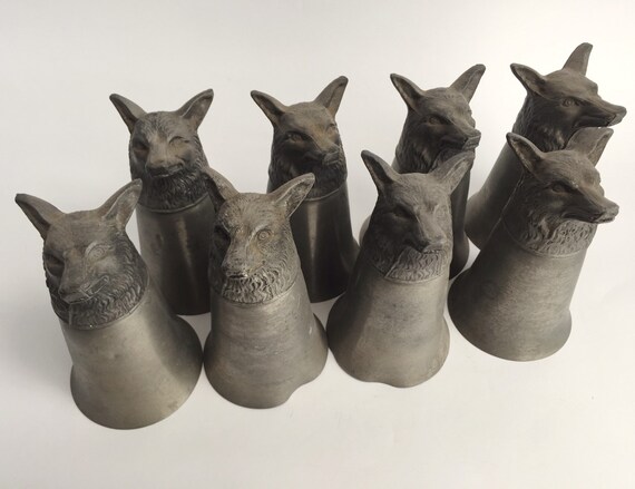 cups  Cups RESERVED vintage  Pewter Head FOR Vintage stirrup Stirrup Sold ANDY Fox