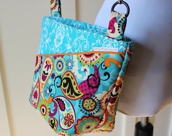 Paisley and Flourishes Cross Body Hipster Bag