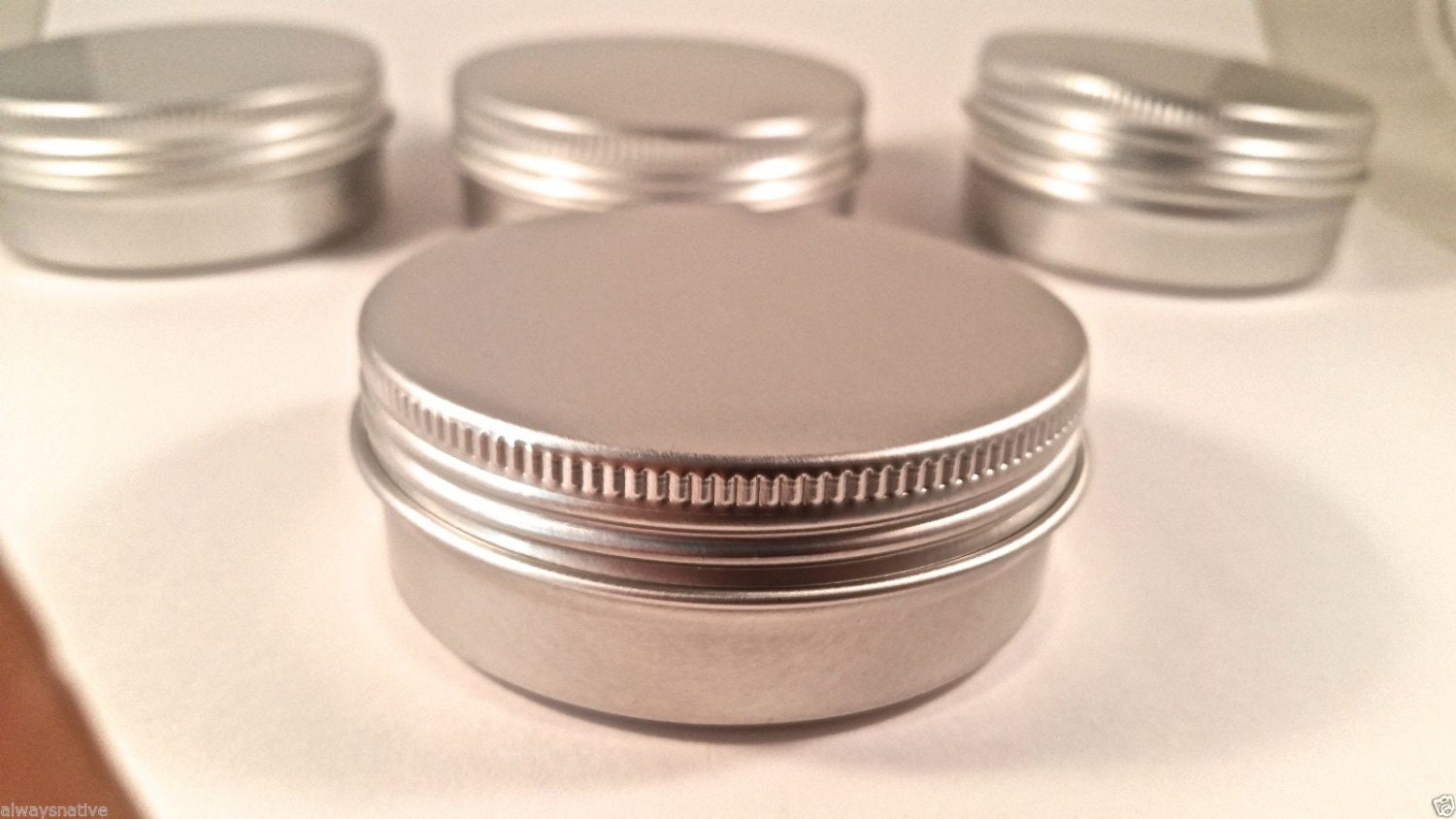 2oz (70ct) Cosmetic Empty Tins, Screw Top (FREE SHIPPING) ETSY from