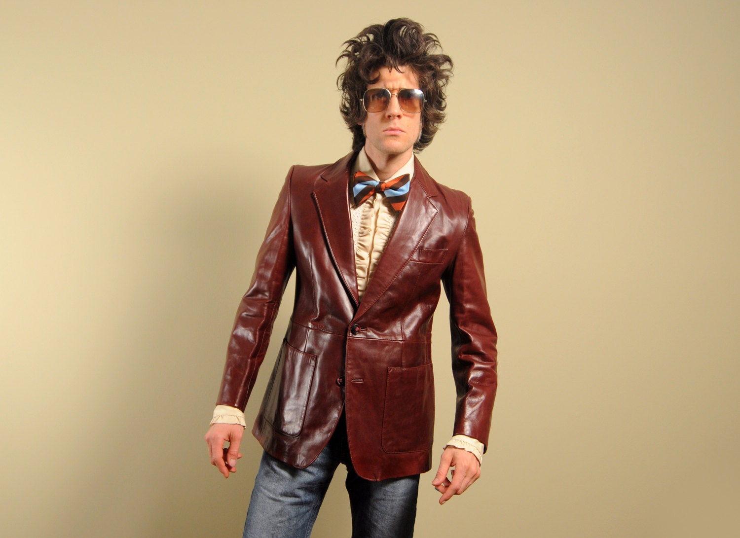 Blazer Style Leather Jacket Mens Pictures