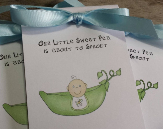 Adorable Pea in the Pod Sweet Pea Baby shower Flower Seed Party Favors