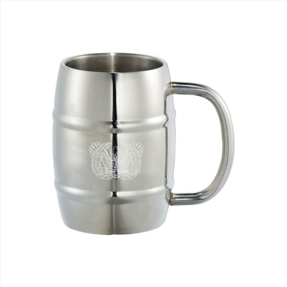 Engraved 14oz Stainless Steel Barrel Mug by lazerdesigns on Etsy