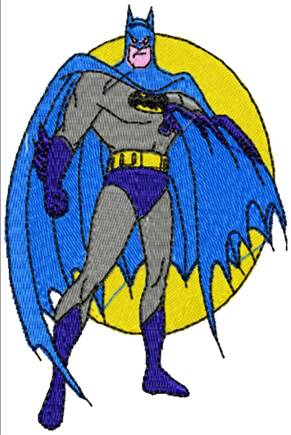 Batman Embroidery Design by SewTobie on Etsy