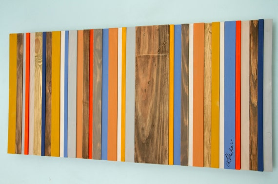 Wood Wall Art Reclaimed Wood Decor Modern wood sculpture