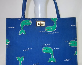 MARGARET SMITH Nautical Purse with Whales