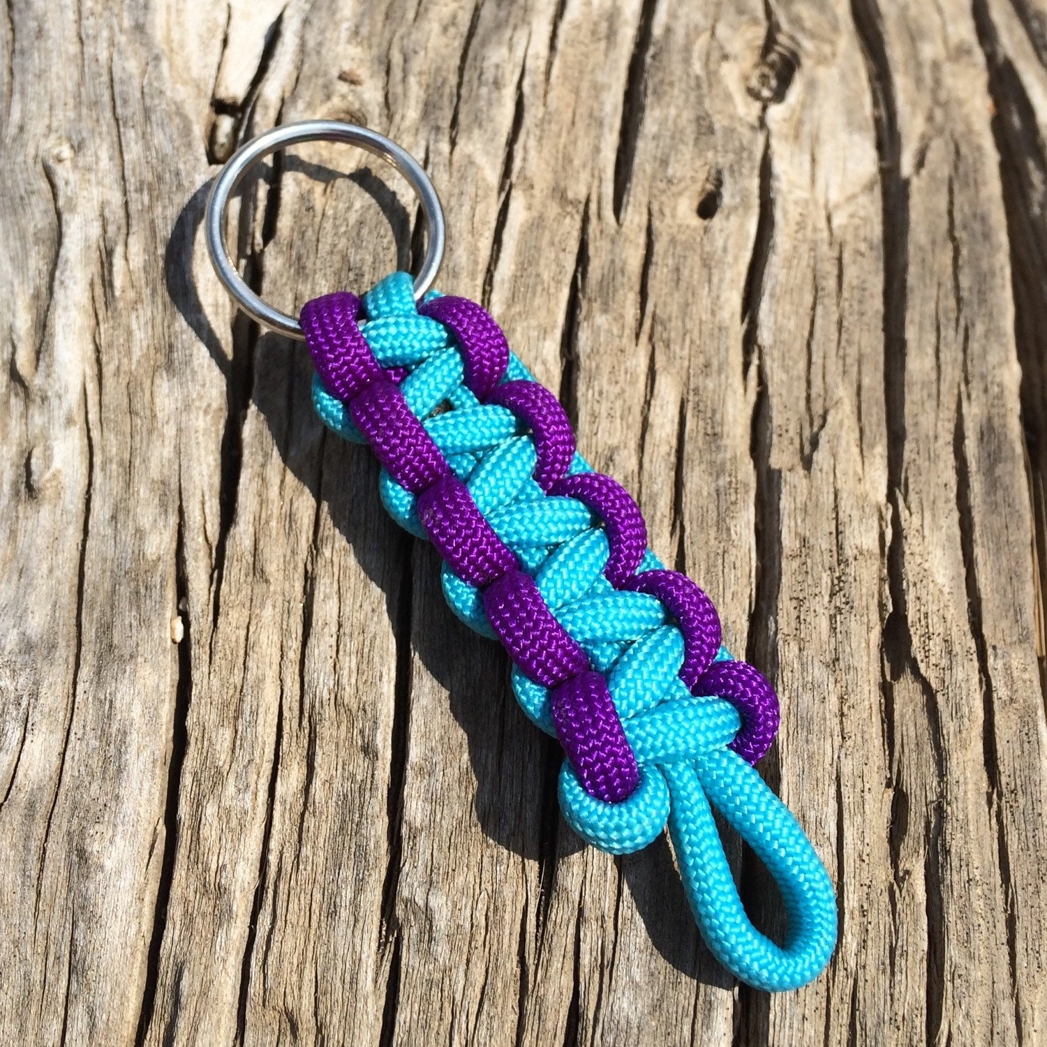 Paracord Keychain Zipper Pull Tab by EpicCustomCreations on Etsy