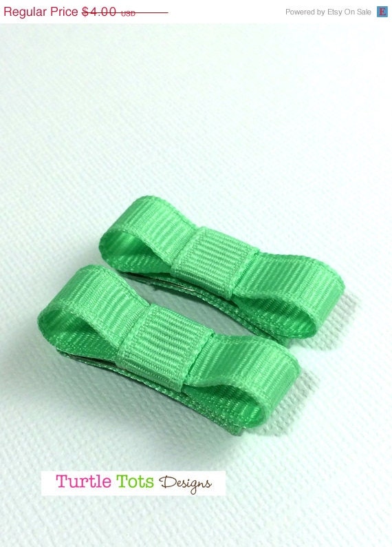 ON SALE Baby Hair Clip Snap or Velcro Clip by TurtleTotsDesigns