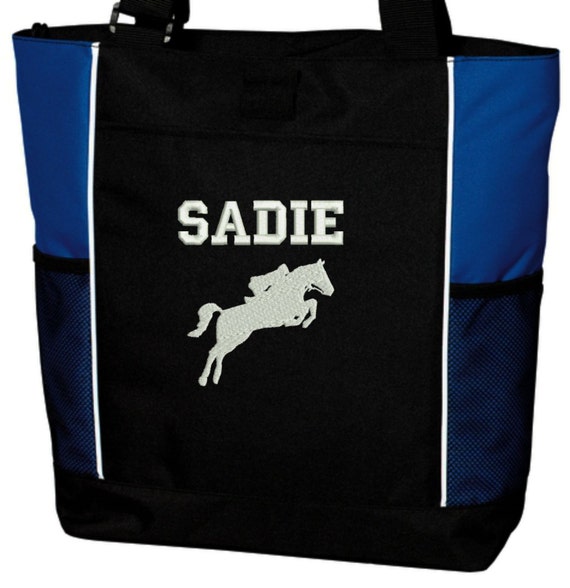 Tote Bag Personalized Horse Equestrian Jockey Stable Riding Club Ranch ...