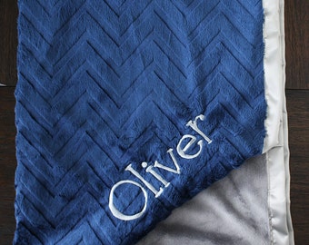 Embroidered Minky Blanket, gift for baby, baby boy, personalized blanket, Blanket with name, Personalized baby blanket, monogrammed blanket