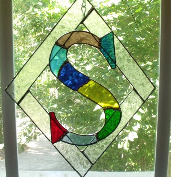 Stained Glass Initial S By Jpglass On Etsy