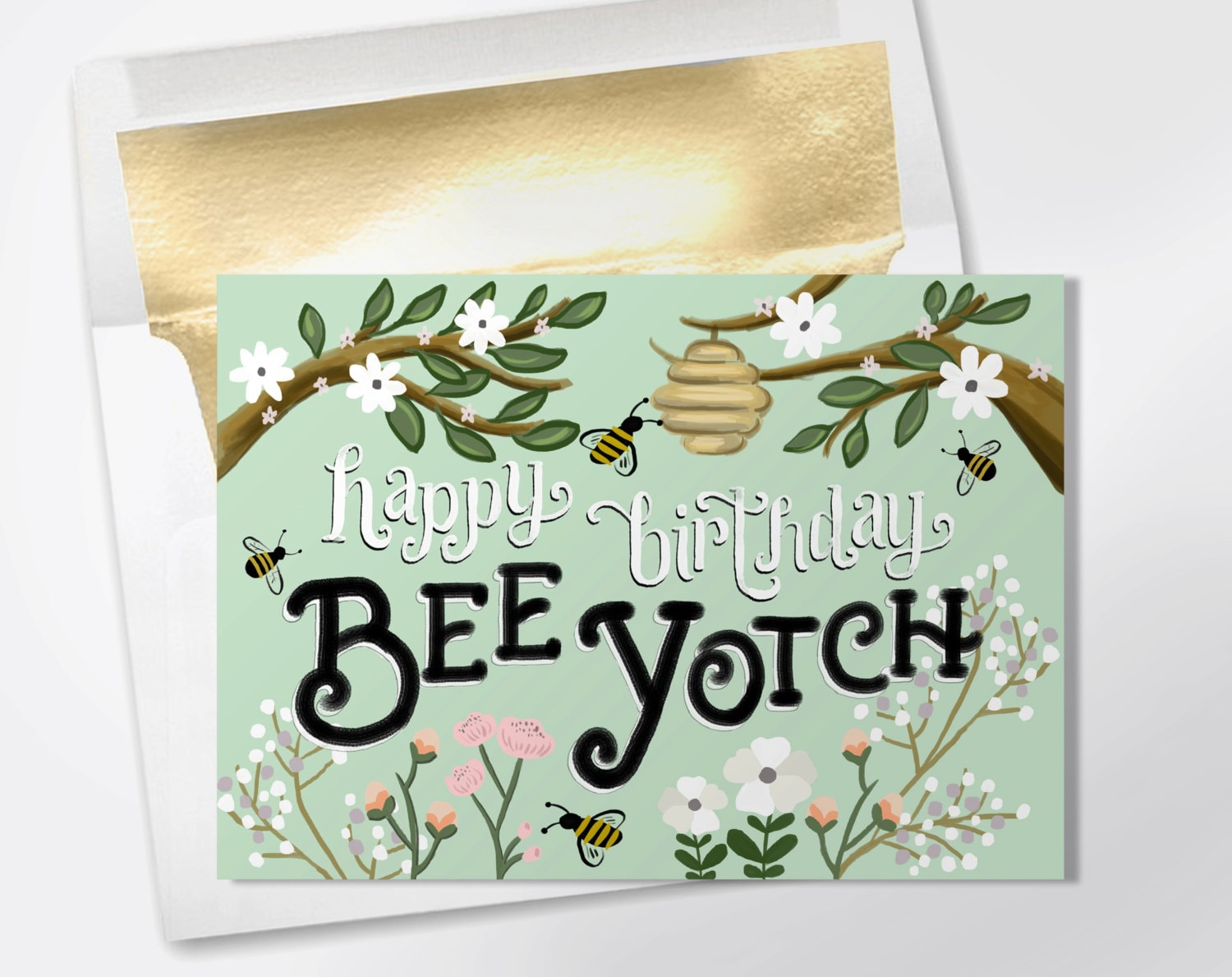 Birthday Card Happy Birthday Bee Yotch Funny Birthday Card