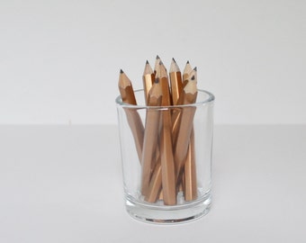 Mini Pencils Stationary Gold Pencils Game Pencils Party Pencils Wedding Pencils