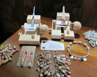 V3 SLIDER Multi-Pin Paper Bead Roller Rolling Machine 1/16” & 1/8” Pins - Roll Paper Beads With Just ONE Finger!