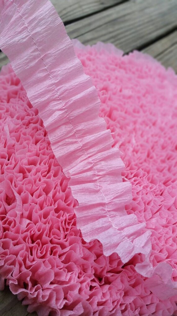 Ruffled Crepe Paper Garland by ReeseyRoos on Etsy