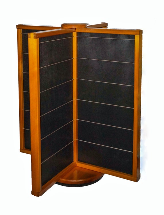 Items similar to Freestanding Rotating counter top square 8 sided Black