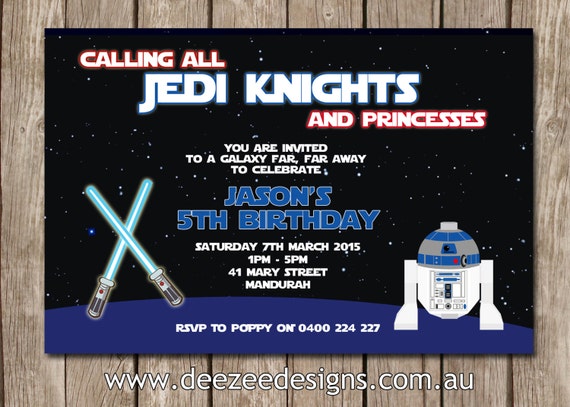 Star Wars Themed Birthday Invitation - You Print Il_570xn