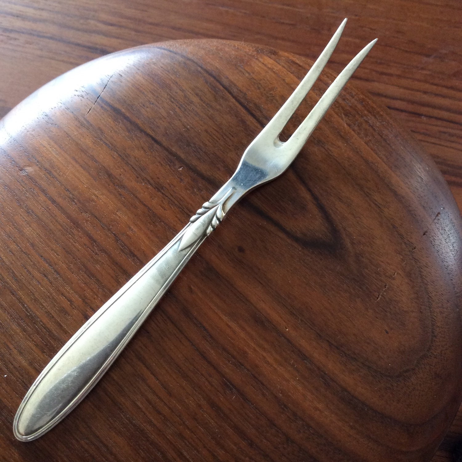 Hold PRIMA DANISH Hors d'oeuvres Fork Silver by BelleChambers