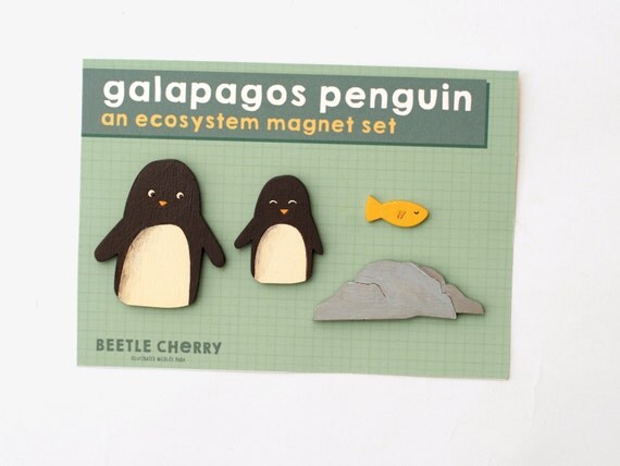 Penguin magnet set