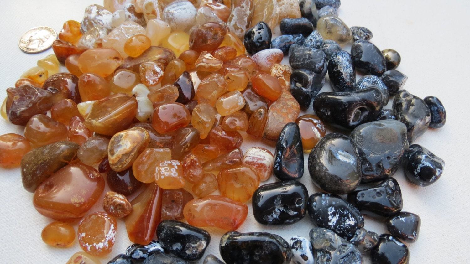 Rare Ocean Carnelian Oregon Beach Agates Polished Tumbled