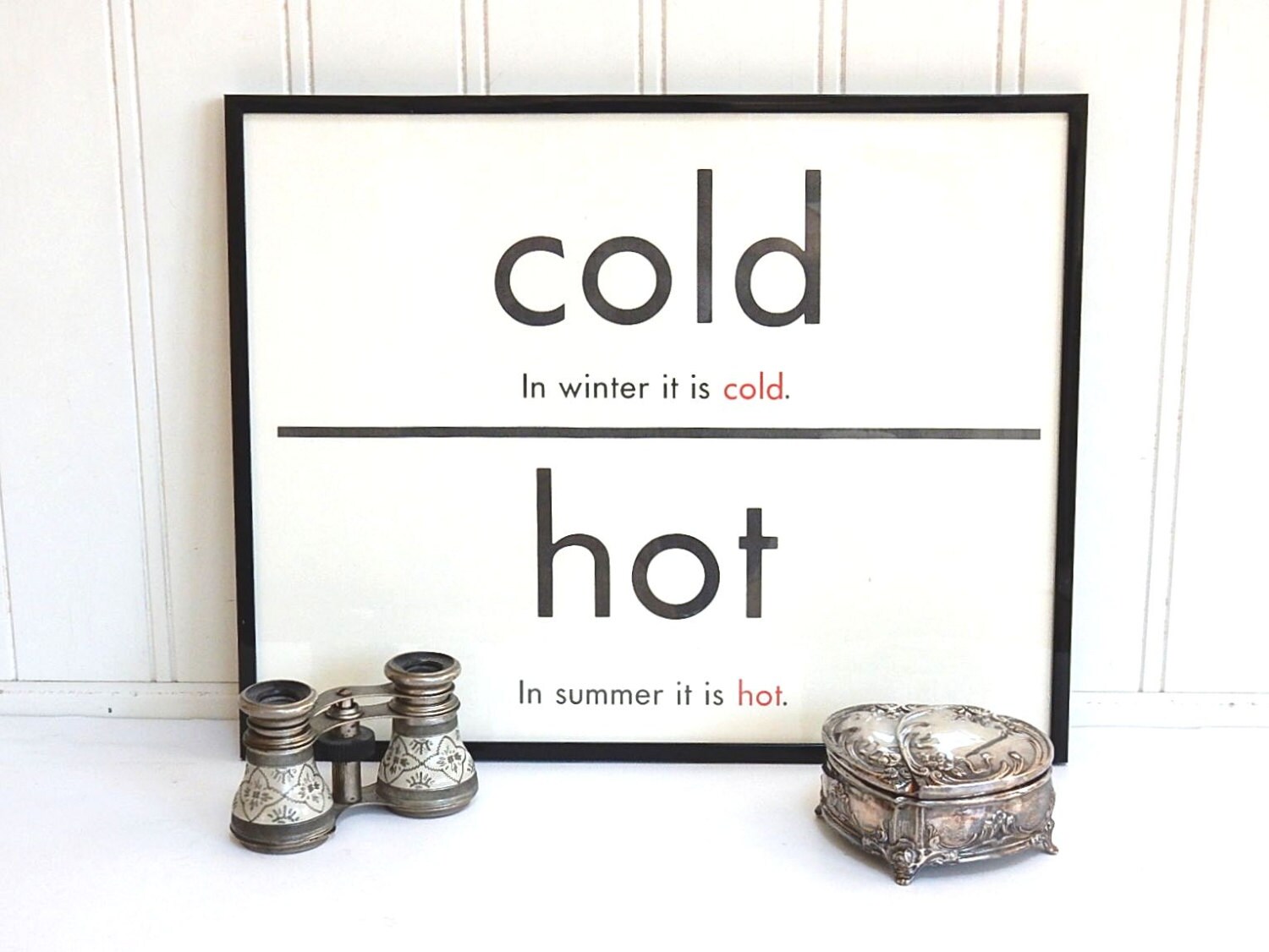 vintage-flash-card-cold-hot-antonym-art-print-room