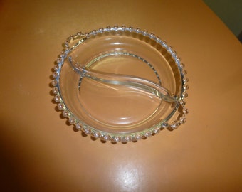 Vintage Imperial Candlewick Divided Dish