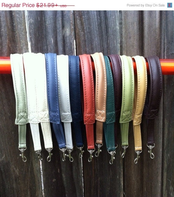 ON SALE Leather wristlet strap accessories for bags by Fgalaze
